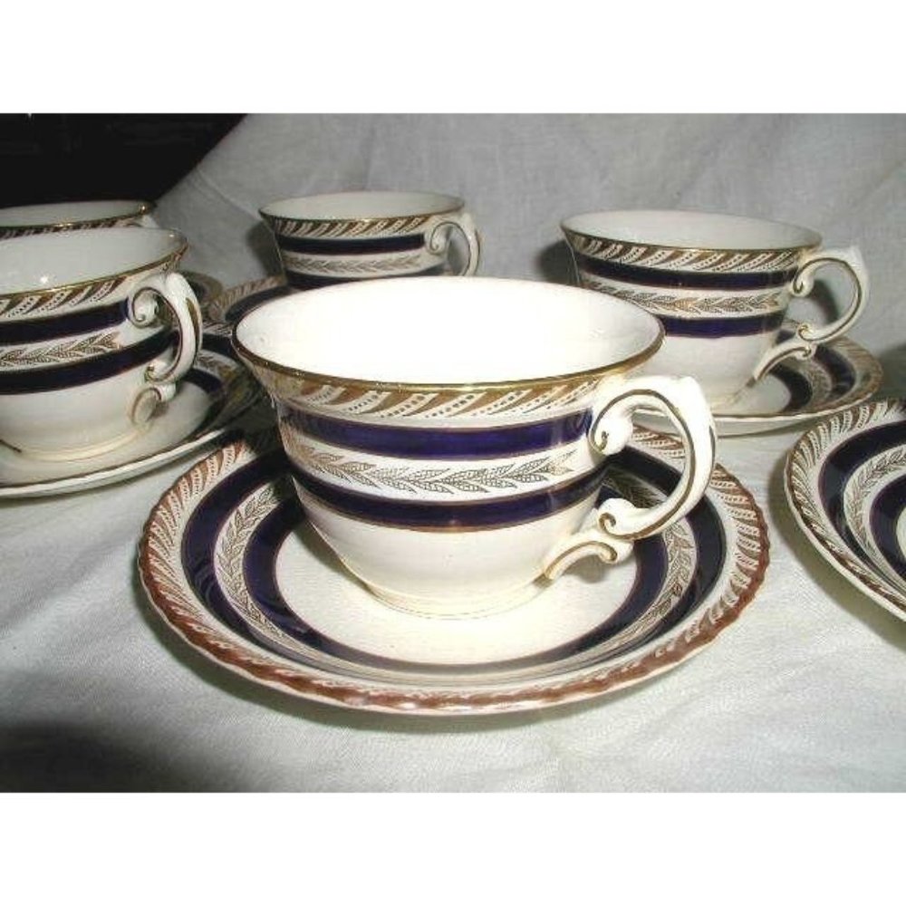 12pc Antique CROWN DUCAL WARE DUCHESS AGR Coffee Tea CUP SAUCER Sets ENGLAND
